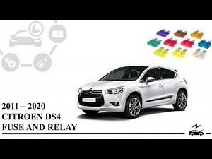 Fuse box diagram Citroen DS4 relay with assignment and their location