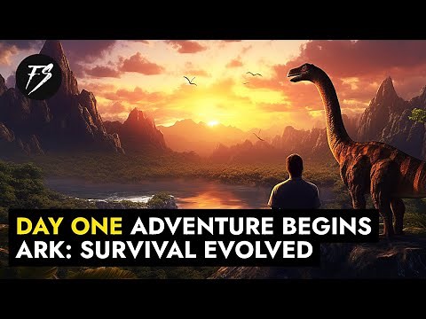 Day ONE Crafting, Building, Fighting, Surviving | ARK: Survival Evolved Gameplay