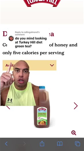 Replying to @rollingalmond diet green tea from turkey hill. Nutrition label and ingredient list breakdown .