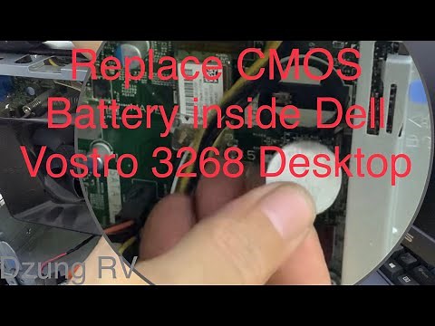 How to replace CMOS Battery on Dell Vostro 3268 Desktop Computer?