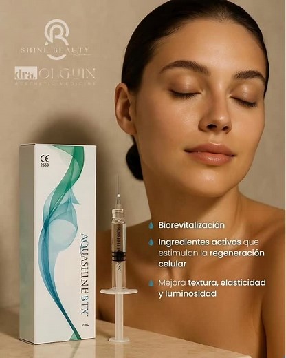 ¿Ya conoces AQUASHINE BTX? El secreto para una piel radiante, firme...
