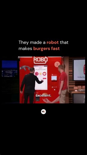Motivation | Business | News | Watch this RoboBurger pitch on Shark Tank and wow—it’s a completely self-operating burger vending machine! 🤖🍔 It grills a fresh patty,... | Instagram