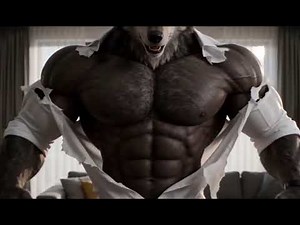 wolf muscle growth #wolf #muscle #musclegrowth #furry #animation #seedance2