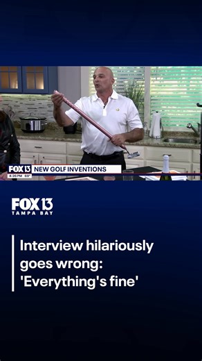During a live interview on Friday, FOX 13's Chris Cato had a fun time trying out some new golf inventions. WATCH THE FULL INTERVIEW: bit.ly/4k8JCen | FOX 13 News - Tampa Bay