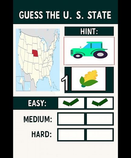 🇺🇸 Can You Guess These 6 US States? 🧠 Mixed Difficulty Quiz Challenge!