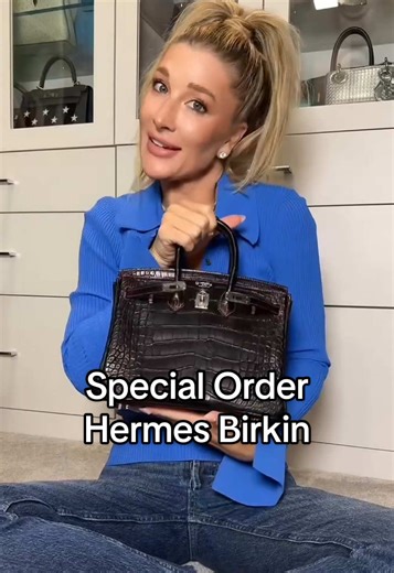 My first special order Hermes Birkin 25. I chose this matte black croc w pink interior!! I love it so much. Will always mean so much to me. And the pink stitching!!! 💕 #hermes #hermesspecialorder #hermes25 #hermesbirkin25 #hermescollection