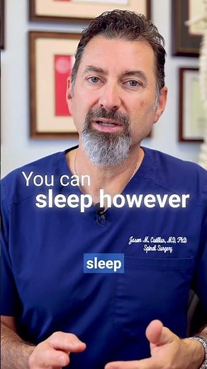 What is the best sleeping position after neck surgery (cervical total disc replacement)?