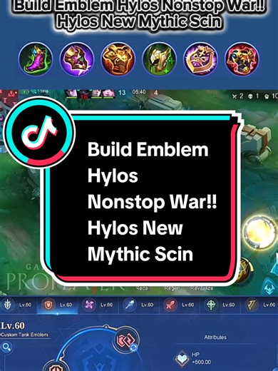 Build Emblem for Hylos in Mobile Legends