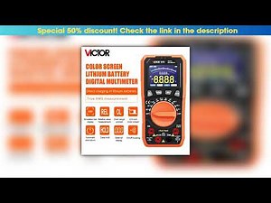 Get Victor 970 DIgital Multimeter 6000 Counts 2000mAh Lithium Battery Type-C Interface Anto Range T