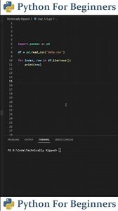 Iterate Pandas Dataframe Row By Row | Python Tutorial