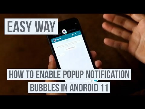 How to Enable Popup Notification Bubbles in Android 11