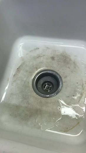 Porcelain Sink Cleaning Hack with Clorox Toilet Bowl Cleaner