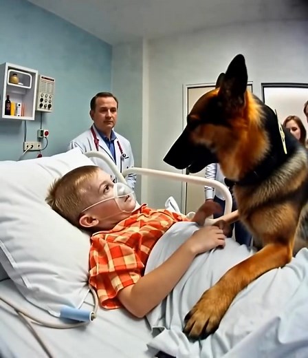 5.6K views · 20 reactions | Before surgery, a five-year-old boy asked if his dog, Archie, could visit. His parents and nurses were hesitant, but finally agreed. When Archie arrived, the boy hugged him tightly, smiling for the first time in weeks. Everyone was moved by their bond. Suddenly, Archie became alert, bristled, and lunged at the surgeon. The room went silent, and only then did one doctor realize why the dog reacted that way  (check in the first comment) | Log Cabin | Facebook