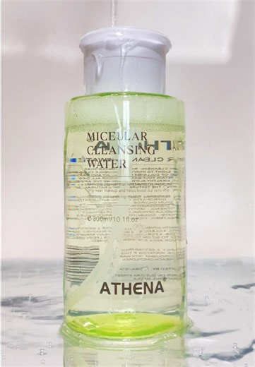 Gently removes makeup, dirt, and excess oil in one swipe—no rinse needed. 💧#athena #micellarwater #cleansing