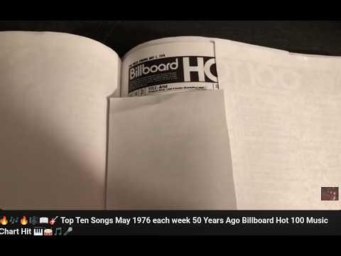 🔥🎶🔥🎼📖🎸 Top Ten Songs May 1976 each week 50 Years Ago Billboard Hot 100 Music Chart Hit 🎹🥁🎵🎤