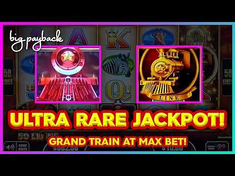 GRAND & GOLD Trains AT MAX BET → JACKPOT! Cash Express Luxury Line Slots - HANDPAY!!