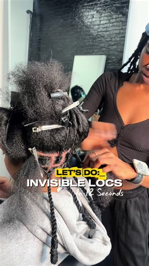 Invisible Locs Tutorial in 12 Seconds