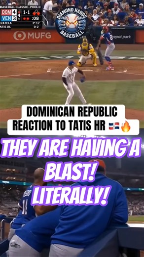 Dominican Republic explodes with emotion after this Tatis HR #wbc #mlb #baseball #shorts #highlight