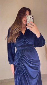 1.2K views · 419 reactions | Winter Drop  Guess the price 﫣 Presenting our winter velvet gown dress Material-Soft velvot Size -34-50+ The dress has cross neck design with sparate waist belt.Ballon sleeve. Delivery time 10-15 days. | Triosis by Mahira | Facebook