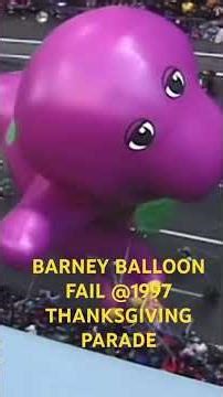 BARNEY BALLOON FAIL#thanksgiving#parade#holidays#celebration#balloon#crazy#news