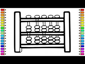 Cómo dibujar un ÁBACO / Dibujo de ÁBACO paso a paso / Dibujos para niños