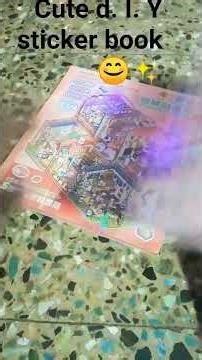 d. i. y. #イラスト #3D sticker book😊✨