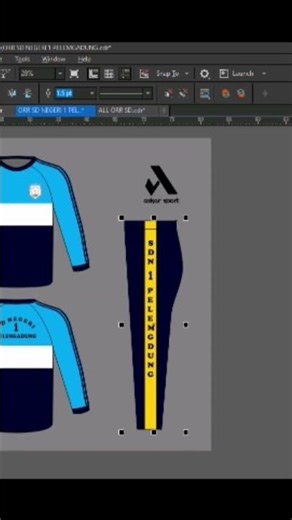 Eeeettttt kita produksi kaos olahraga buat Ank SD juga.... yukk kita Desain dulu #shorts