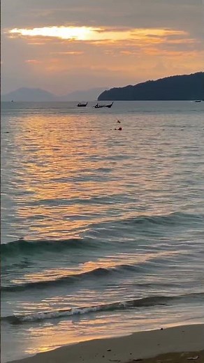 Breathtaking Sunset at Ao Nang Beach, Krabi