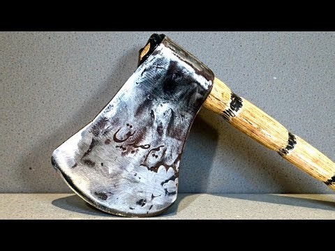 I Made a Powerful Mini Axe from Old Scrap Metal | Handmade Axe with Wooden Handle