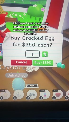 I’m broke again #adoptme #roblox #eggs #pets #fyp | roblox