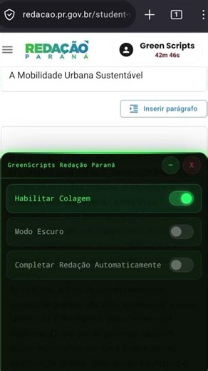 Redação paraná script #paraná #study #hacks #educação #automacao