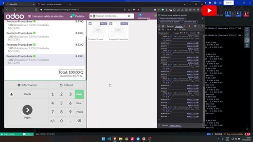 Probando Modulo para no permitir ventas Negativas #odoo #python