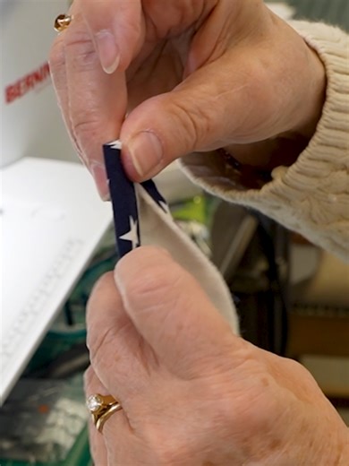 The Easiest Way to Make Fabric Tubes | Making fabric tubes doesn't have to be a pain. With the right tool, you can zip right through them. Caroline loves the Clover Fabric Tube Maker, but you could also use a Jelly Roll Sasher or clips to keep the folds in place. You can even connect strips together, just like binding, to create tubes as long as you need for projects like rugs and bags. #sewingideas #sewingtools #sewingtips #sewinghacks