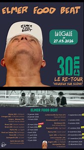 Première montée sur scène à 5, et ça faisait bien longtemps… 🤩 C’était vendredi soir dernier pour Les Rockeurs Ont Du Cœur au Le VIP 🎸❤️ Le grand retour de KELU… et quel plaisir de rejouer ensemble ! 🔥🤘 🔥🤘Un immense merci au public, aux bénvévoles pour cette belle ambiance, ce dévouement et cette générosité 🔥🤘 🎟️ Pour prendre vos places pour La Cigale en mars 2026 : ▶️ https://lacigale.fr/evenements/elmer-food-beat-5/ 📅 Toutes les dates de la tournée 2026 : ▶️ https://www.elmerfoodbeat