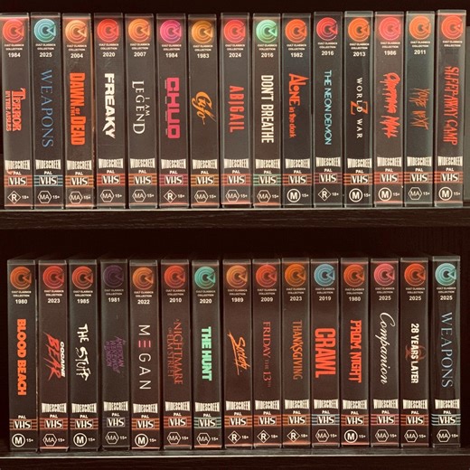 Custom Horror VHS 1: Weapons, Sinners, the Substance, 28 Years Later Etc - Boutique Collection - Etsy
