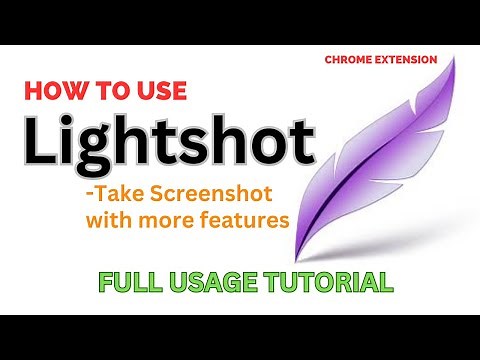 How to take screenshot using Lightshot and convert into link - Full usage Tutorial