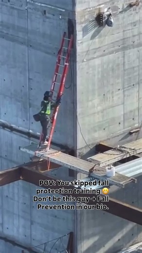 Soulful Synergy on Instagram: "POV: You skipped fall protection training 😬 Yeah… don’t be this guy. Falls are one of the leading causes of serious injuries in construction and most of them are 100% preventable with the right training. 👉🏽 We offer FREE and PAID Fall Prevention courses 👉🏽 Learn how to work smarter, safer, and OSHA compliant 👉🏽 Protect your body, your job, and your future Tap the link in our bio to find the right training for you. Because confidence isn’t fall protection. #F