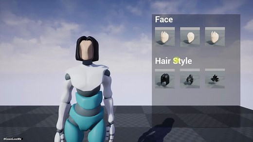 【UE4教程】模块化自定义角色编辑系统制作