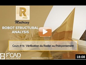 Dimensionnement d’un Radier sur Robot Structural Analysis: Vérification du Radier au Poinçonnement