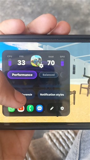 samsung galaxy a15 5g gaming hud game booster update 8.5 #shorts #samsung