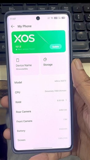 Infinix Note 50S 15.1.2 update|Infinix note 50s new tips software update new tips and tricks#update
