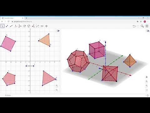 Como dibujar los poliedros regulares con Geogebra
