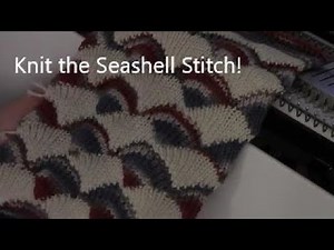 Seashell Stitch to Machine Knit by Diana Sullivan