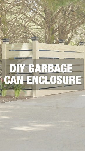 2.7K views · 23 reactions | Upgrade your garbage can storage with our FREE DIY garbage can enclosure plan! ️✨ Click the link to download the plan: https://www.yellawood.com/diy-projects/garbage-can-enclosure/ | YellaWood | Facebook