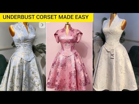 How to Cut and Sew A Stylish Underbust Corset for Beginners | Step-by-Step Corset Tutorial