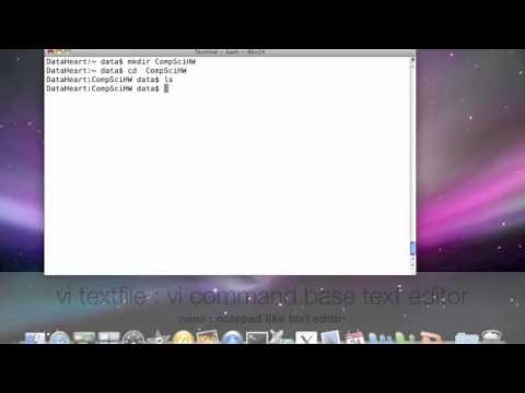 Mac OS X Basic Command Line Tutorial