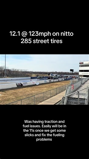 Once we get the traction and fueling issues sorted. We should be in the 11s with ease. Possibly 10s. #ford #cobra #terminator #racing #cars