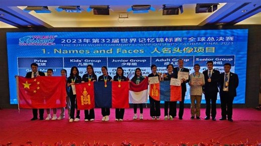 Indonesia Raih 2 Emas dan Best Organization Award di World Memory Championship 2023 China - Tribunnews.com