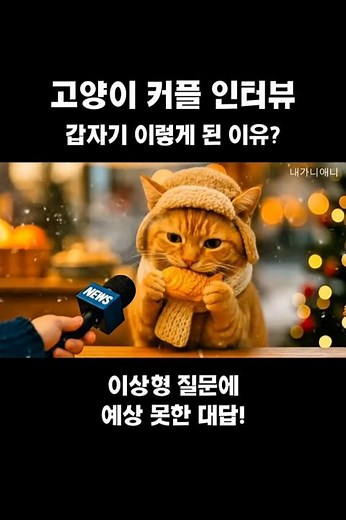 노랭이 진짜 이상형은… 누구냐고?!(고양이커플인터뷰)