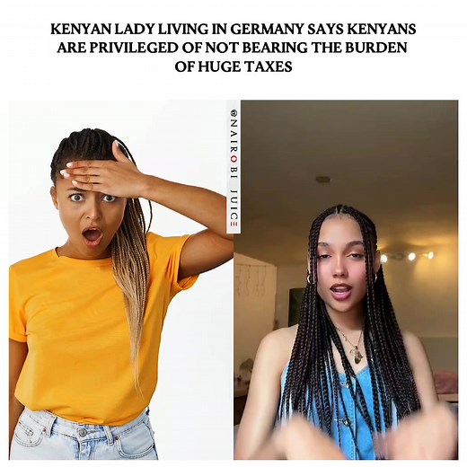 Kenyan Lady living in Germany says Kenyans are privileged of not bearing the burden of huge taxes 🎥: Serena Mski @𝐍𝐀𝐈𝐑𝐎𝐁𝐈𝐉𝐔𝐈𝐂𝐄 @𝐍𝐀𝐈𝐑𝐎𝐁𝐈𝐉𝐔𝐈𝐂𝐄 @𝐍𝐀𝐈𝐑𝐎𝐁𝐈𝐉𝐔𝐈𝐂𝐄 #nairobijuice #kenyans #viralkenya #fypkenya #kenyans #trendingkenya🇰🇪 #trendingkenya